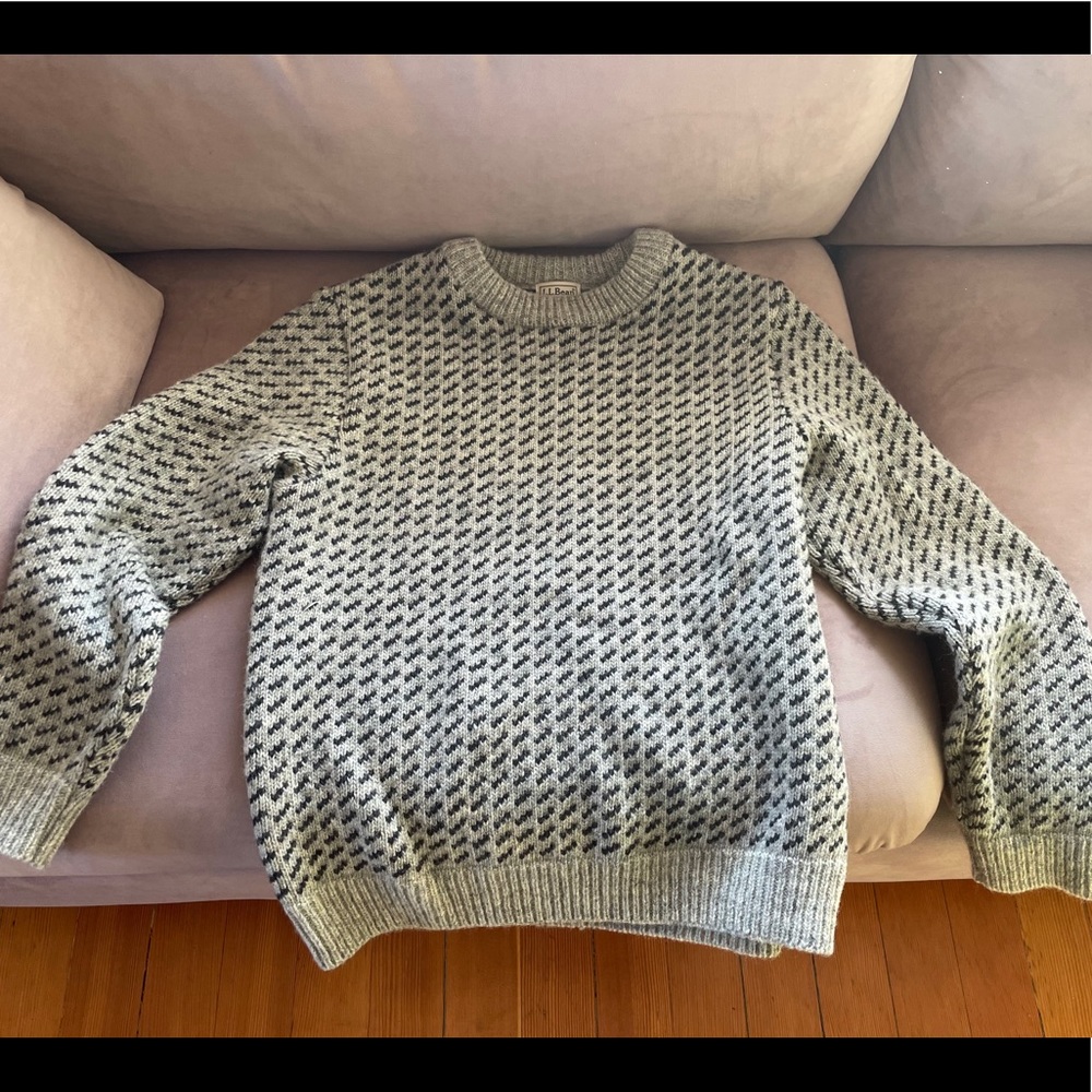 LL Bean Classic Wool Norwegian Sweater